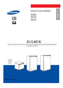 Kasutusjuhend Samsung RA15CCSWQN Külmik