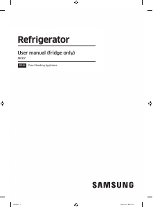 Manual Samsung RR39C7BC6S9 Refrigerator