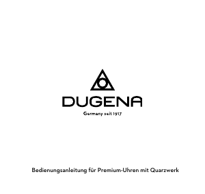 Bedienungsanleitung Dugena Sigma Armbanduhr