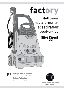 Mode d’emploi Dirt Devil M3300 Factory Nettoyeur haute pression