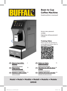 Mode d’emploi Buffalo GM949 Cafetière