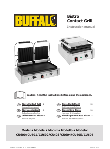 Manual de uso Buffalo CU602 Grill de contacto