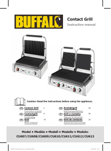Bedienungsanleitung Buffalo CU613 Kontaktgrill