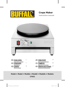 Bedienungsanleitung Buffalo CT931-A Crêpes Maker