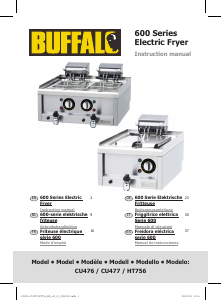 Manual de uso Buffalo CU477 Freidora