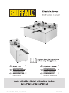 Bruksanvisning Buffalo CU614 Fritös
