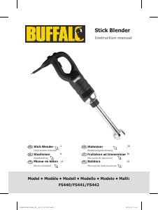 Manuale Buffalo FS442 Frullatore a mano