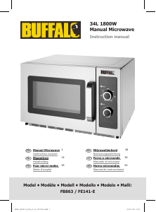 Manual de uso Buffalo FB863 Microondas