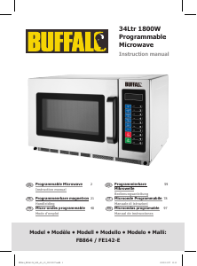 Manual de uso Buffalo FB864 Microondas