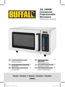 Bruksanvisning Buffalo FB862 Mikrovågsugn