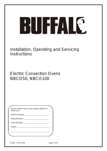Handleiding Buffalo CW863 Oven
