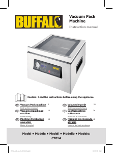 Mode d’emploi Buffalo CT014 Appareils de mise sous vide