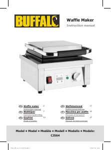 Bruksanvisning Buffalo CJ564-A Våffeljärn