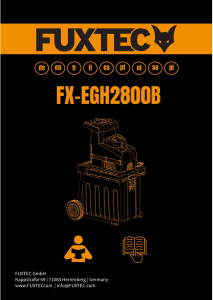 Bruksanvisning Fuxtec FX-EGH2800B Kompostkvarn