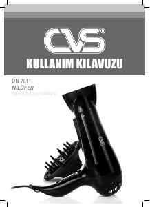 Kullanım kılavuzu CVS DN 7011 Saç kurutma makinesi