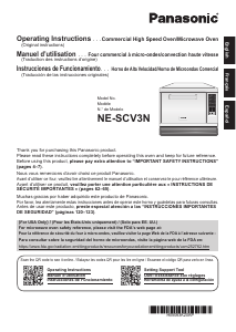 Mode d’emploi Panasonic NE-SCV3N Micro-onde