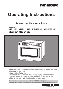 Handleiding Panasonic NE-17523 Magnetron
