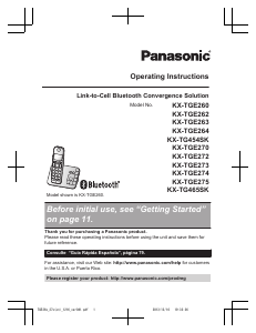 Bruksanvisning Panasonic KX-TG465SK Trådlös telefon