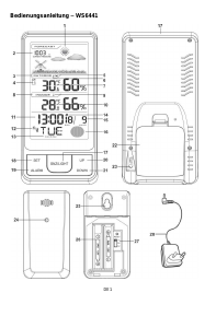 Instrukcja Technoline WS 6441 Stacja pogodowa