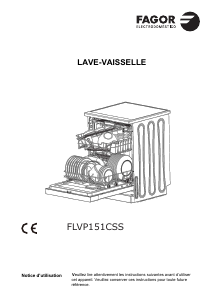 Mode d’emploi Fagor FLVP151CSS Lave-vaisselle