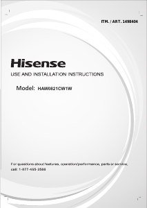 Handleiding Hisense HAW0821CW1W Airconditioner