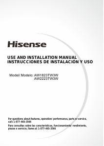 Manual Hisense AW2223TW3W Air Conditioner