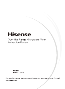 Bruksanvisning Hisense HMVZ173SS Mikrovågsugn