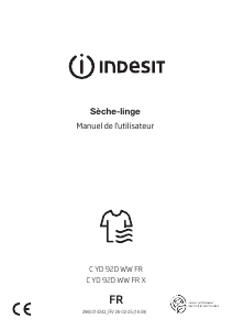 Mode d’emploi Indesit CYD92DWWFRX Sèche-linge
