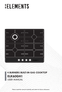 Bruksanvisning KB Elements ELK60GH1 Häll