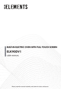 Handleiding KB Elements ELK90DV1 Oven