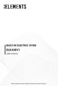 Bruksanvisning KB Elements ELK45EV1 Ugn