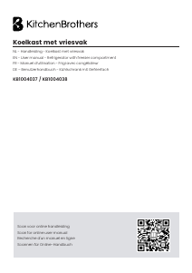 Handleiding KitchenBrothers KB1004037 Koelkast