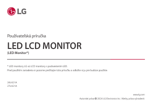 説明書 LG 24U421A-B 液晶モニター