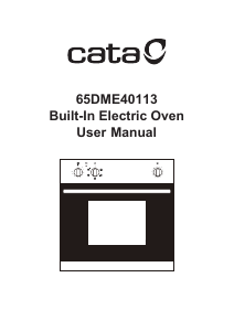 Manual Cata 65DME40113 Oven