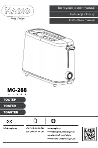 Instrukcja Magio MG-288 Toster