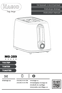 Instrukcja Magio MG-289 Toster