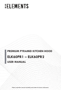 Handleiding KB Elements ELK60PR2 Afzuigkap