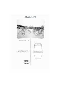 Manual Brandt BT650MA Washing Machine