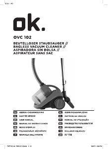 Bedienungsanleitung OK OVC 102 Staubsauger