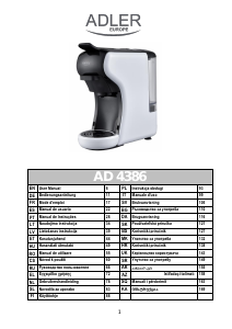 Mode d’emploi Adler AD 4386 Machine à expresso