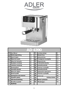 Mode d’emploi Adler AD 4390 Machine à expresso