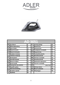 Bruksanvisning Adler AD 5051 Strykjärn