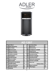 Manual Adler AD 1357 Dozator apă