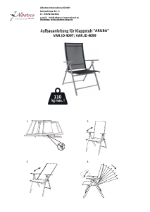 Manual de uso Albatros 4097 Aruba Silla de jardín