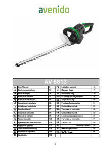 Manual de uso Avenido AV 6813 Tijeras cortasetos