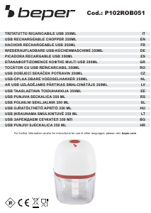 Rokasgrāmata Beper P102ROB051 Smalcinātājs