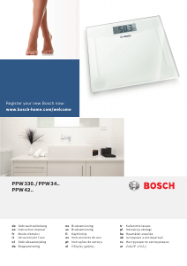 Manual de uso Bosch PPW3401 AxxenceSlim Báscula