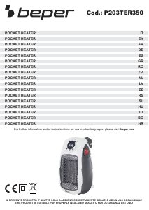 Manual Beper P203TER350 Heater