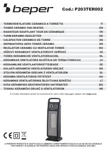 Εγχειρίδιο Beper P203TER002 Θερμάστρα
