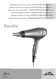 Manuál Eta Rosalia 4319 90000 Vlasový vysoušeč